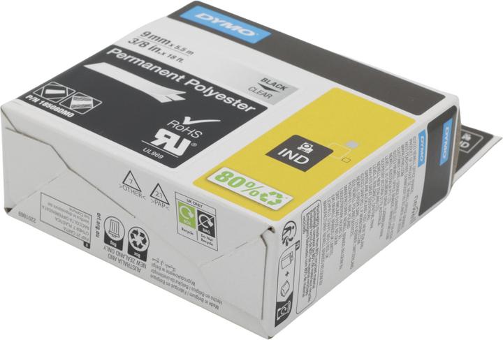 Produktbild Dymo Schriftband Polyester 9mm (0.90 cm, Transparent)