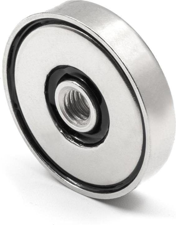 Image du produit Supermagnete Aimant en pot avec filetage intérieur (1x)