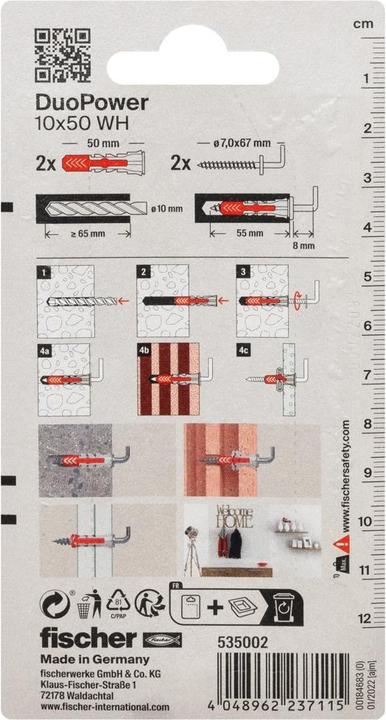 Image du produit Fischer Chevilles en nylon (2 pcs)