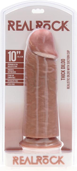 Actual product image RealRock Extra Thick Straight without Balls 10 / 25,4 cm - Tan