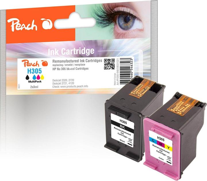 Peach Tinte HP Nr. 305 1x Black, 1x Color (BK, C, M, Y)