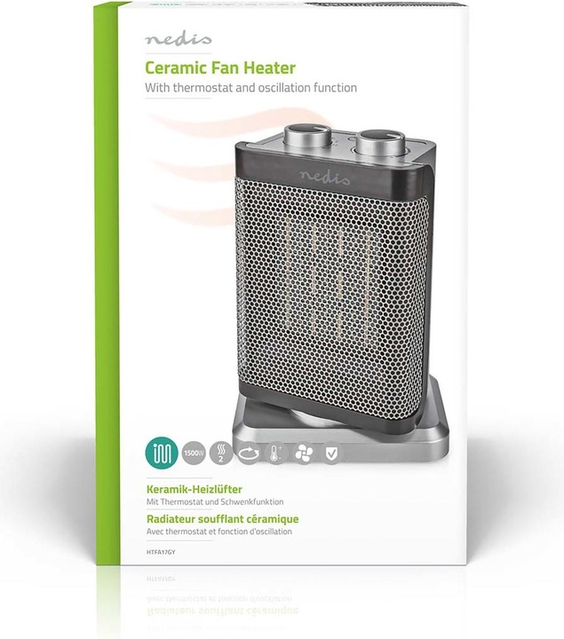 Immagine prodotto Nedis Termoventilatore compatto in ceramica (1500 W)