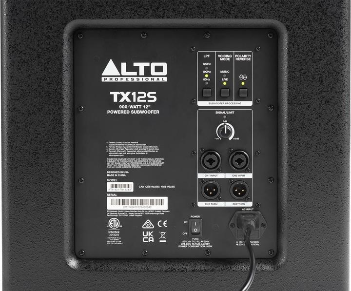 Produktbild Alto TX12S (Subwoofer aktiv, 1x 900 W)