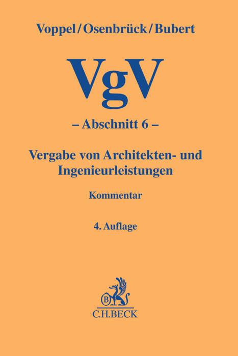 Produktbild VgV (Deutsch, Christoph, Osenbrück, Reinhard (Dr.), Voppel, Wolf/Bubert, 2017)