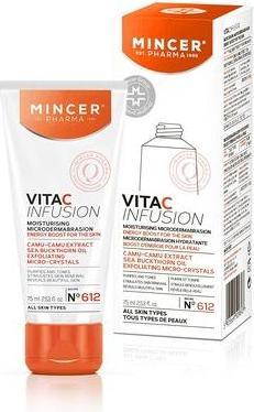 Actual product image Mincer Pharma Vita C Infusion Moisturising Microdermabrasion No.612 75Ml (Cleansing scrub, 75 ml)