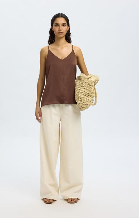 Actual product image Selected Satin Spaghettiträger-Top (34)