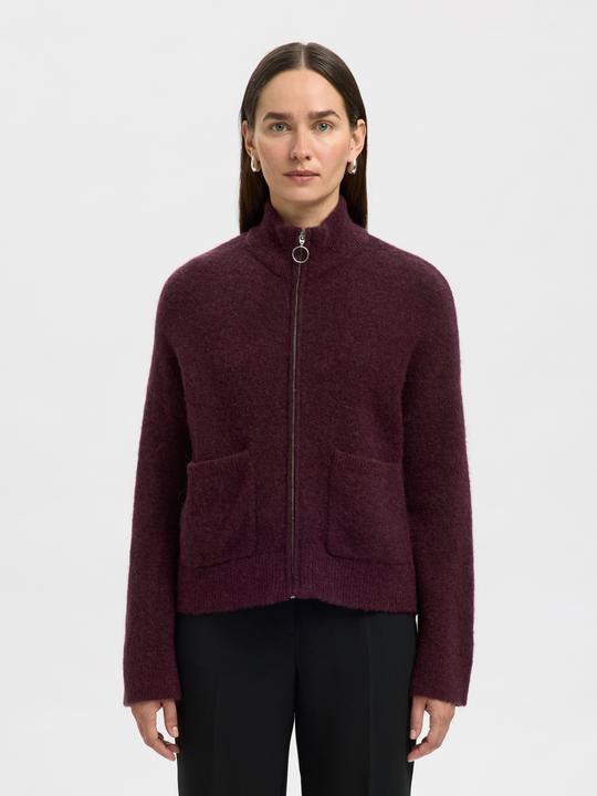 Produktbild Selected Slfsia Ras Ls Knit Zipper Cardigan Noos (S)