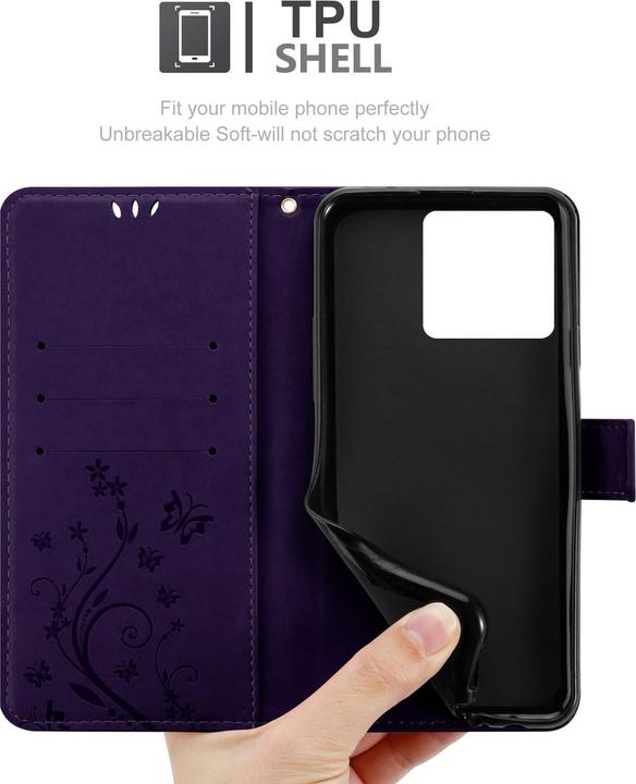 Produktbild Cadorabo Hülle für ZTE Blade V50 Vita mit Blumen Muster