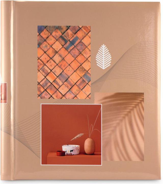 Actual product image Hama Singo II" self-adhesive album, 28x31 cm, 20 white pages, terracotta (10 x 15 cm)
