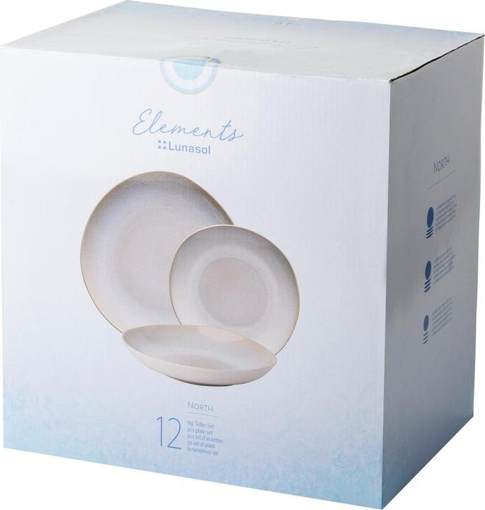 Actual product image Sola Tableware set Elements North Organic, 12-piece, 4 persons (12 pcs.)