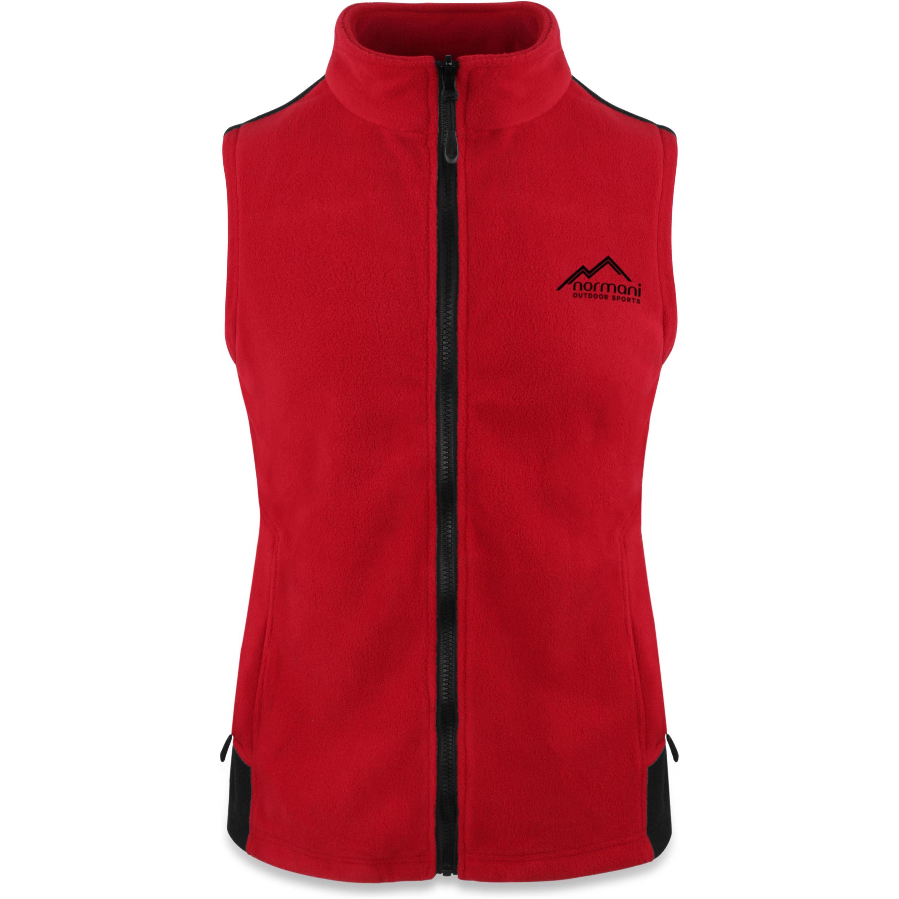 Normani, Damen, Weste, Damen Fleeceweste Barrie - 1315, Rot, (4XL)