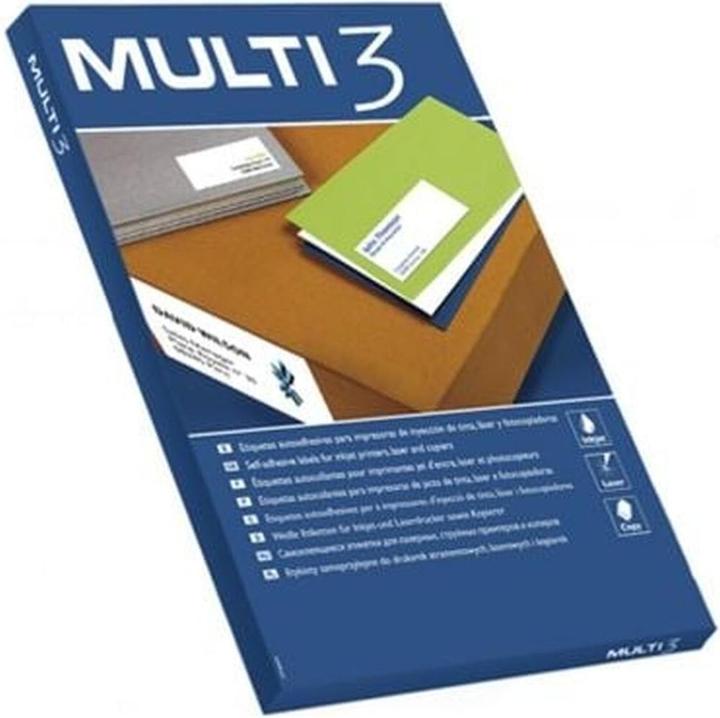 Actual product image Multi Universal labels, 210x148mm, rectangular, white 100 sheets.