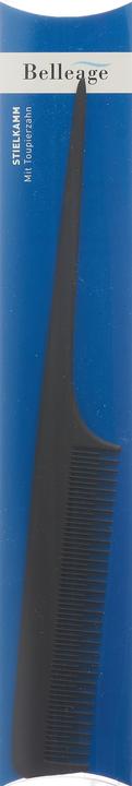 Actual product image Belleage Handle comb with toupee tooth carbon