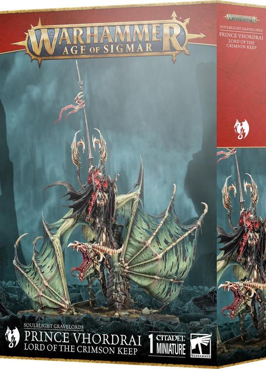 Actual product image Games Workshop Warhammer AoS - Soulblight Gravelords Prince Vhordrai Seigneur du Fort Pourpre (Plastic)