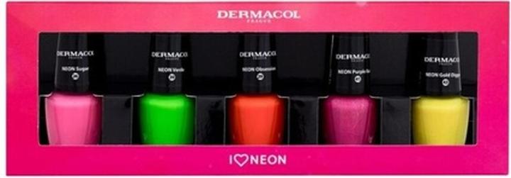 Produktbild Dermacol Neon Nail Polish Set (Gel-Effekt Nagellack)