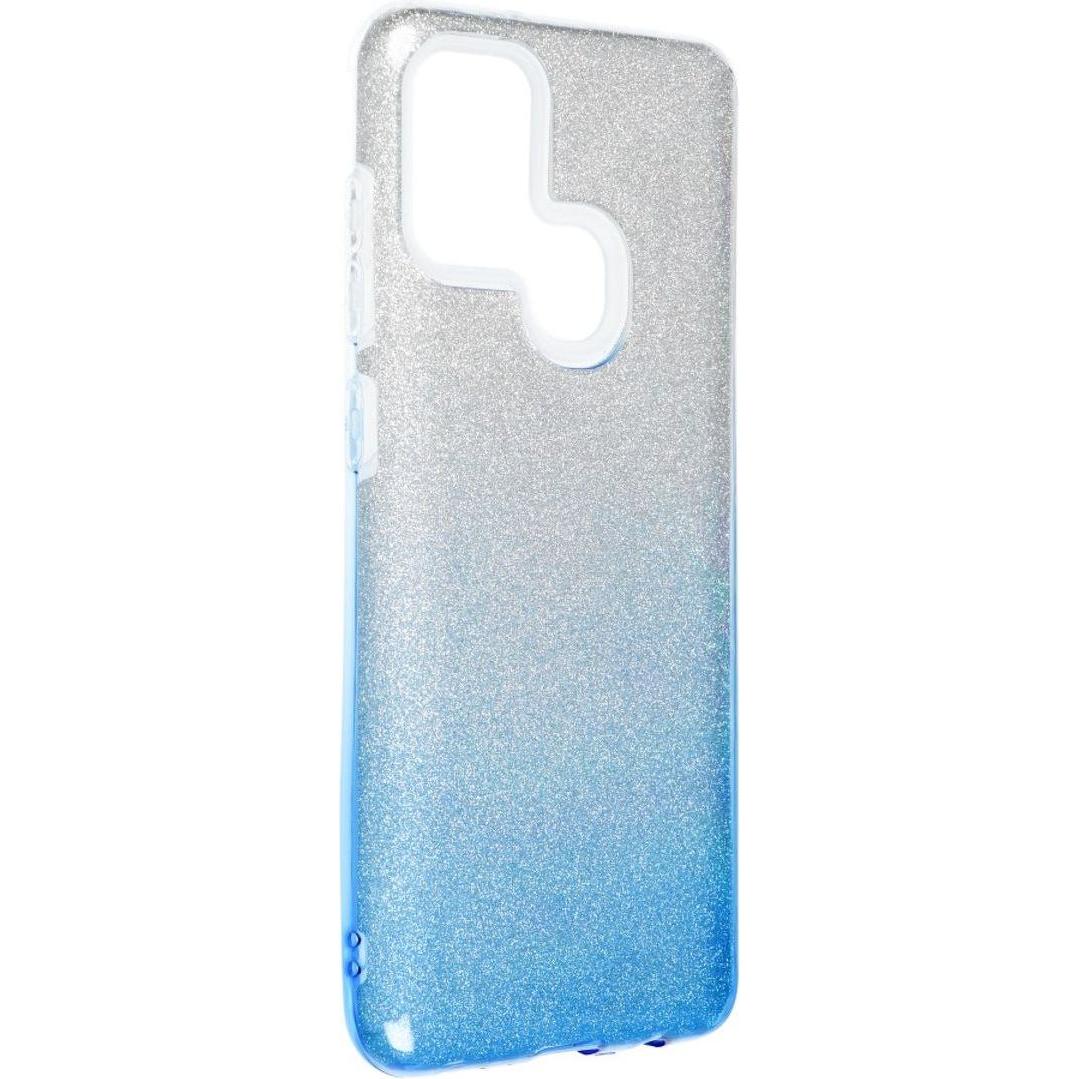 König Design Handyhülle für Samsung Galaxy A21s Schutzcase Cover Bumper Schale Glitzer Blau (Samsung Galaxy A21s), Smart...