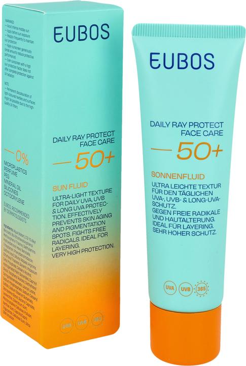 Actual product image Eubos SUN Dail Ray Prot Fluid SPF50 50ml (Sun cream face, SPF 50+, 50 ml)
