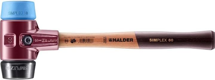 Actual product image Halder SIMPLEX soft-face hammer 60 TPE-soft/GUMMIK. TE SIMPL (1480 g)
