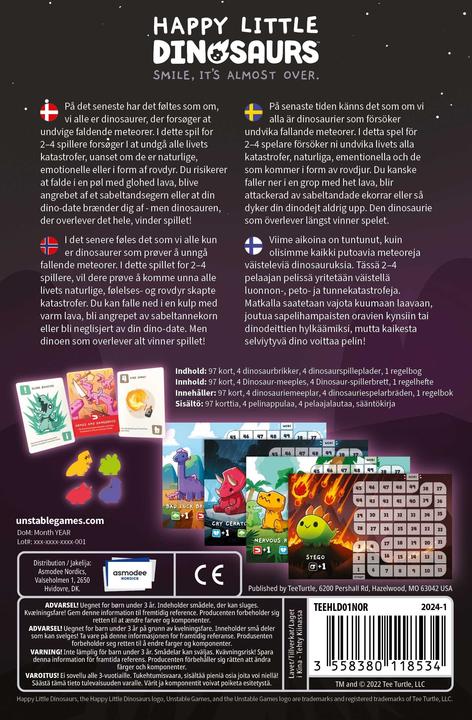 Produktbild TeeTurtle Happy Little Dinosaurs Kartenspiel