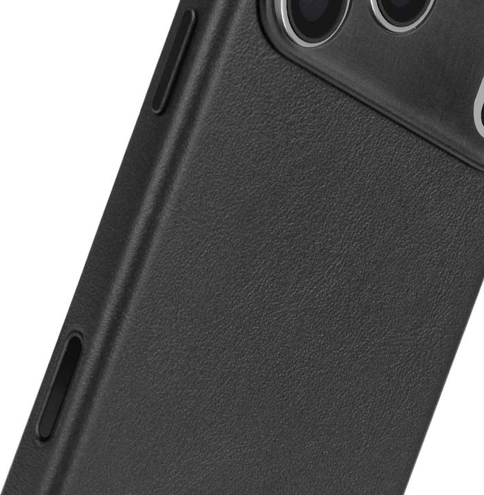 Actual product image Decoded Leather Backcover Apple iPhone 17 Pro Black (Apple iPhone 17 Pro)