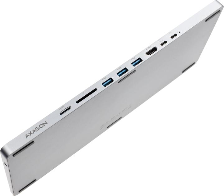 Produktbild Axagon HMC-KB keyboard USB-C 5Gbps with HUB, microSD/SD, 3x USB-A, HDMI 4K/60Hz, PD 100W, Audio, DE (Deutschland, Kabelgebunden)