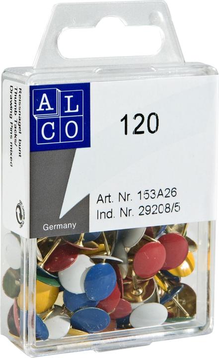 Productafbeelding Alco Scheurnagels assorti kleuren 9,5 mm (120 Stuk, 9.50 mm)
