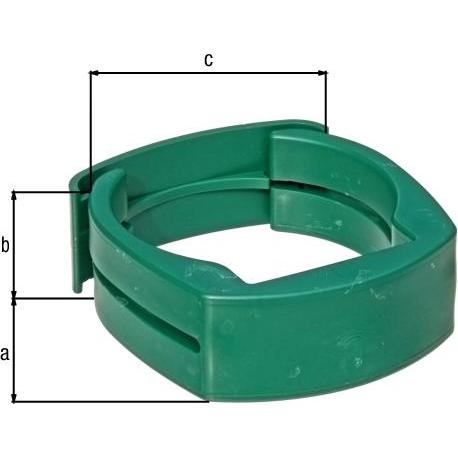 Thumbnail - Alberts, Gartenzaun, Fix-Clip pro, 6 cm 3 Stck, grn