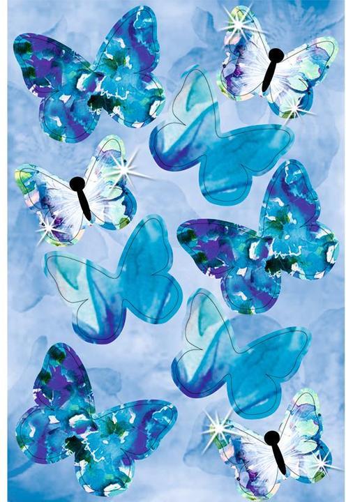 Produktbild Ursus Sticker Schmetterlinge 21940099F 2 Farben 24 Stück