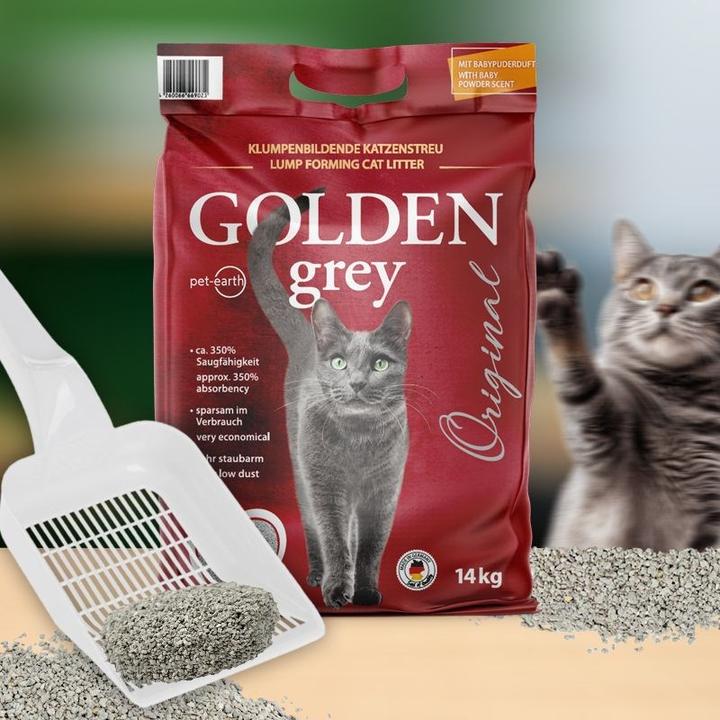 Actual product image Room05 Golden Grey cat litter children's powder (Clumping, 7 kg)