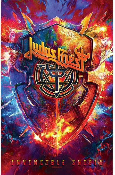 Judas Priest Invincible Shield Textile Poster