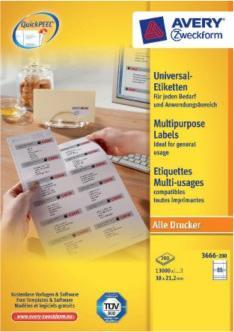 Image du produit Avery Étiquettes universelles
