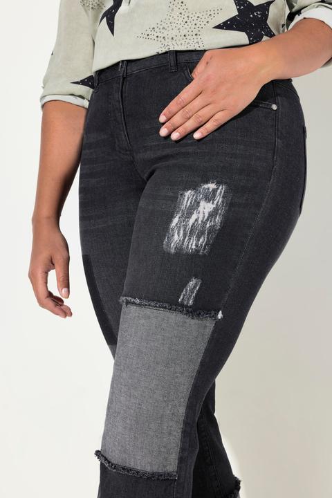 Produktbild Angel of Style Jeans, weites Bein, Patches, 5-Pocket, Umschlagsaum (54)