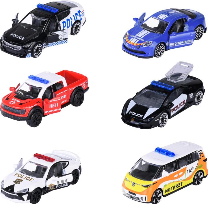 Majorette Rescue World Premium Cars, 6-sort.