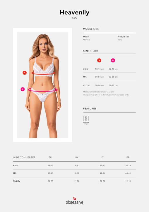 Immagine prodotto Obsessive Set 2 Pezzi Heavenlly M/L (L, M)