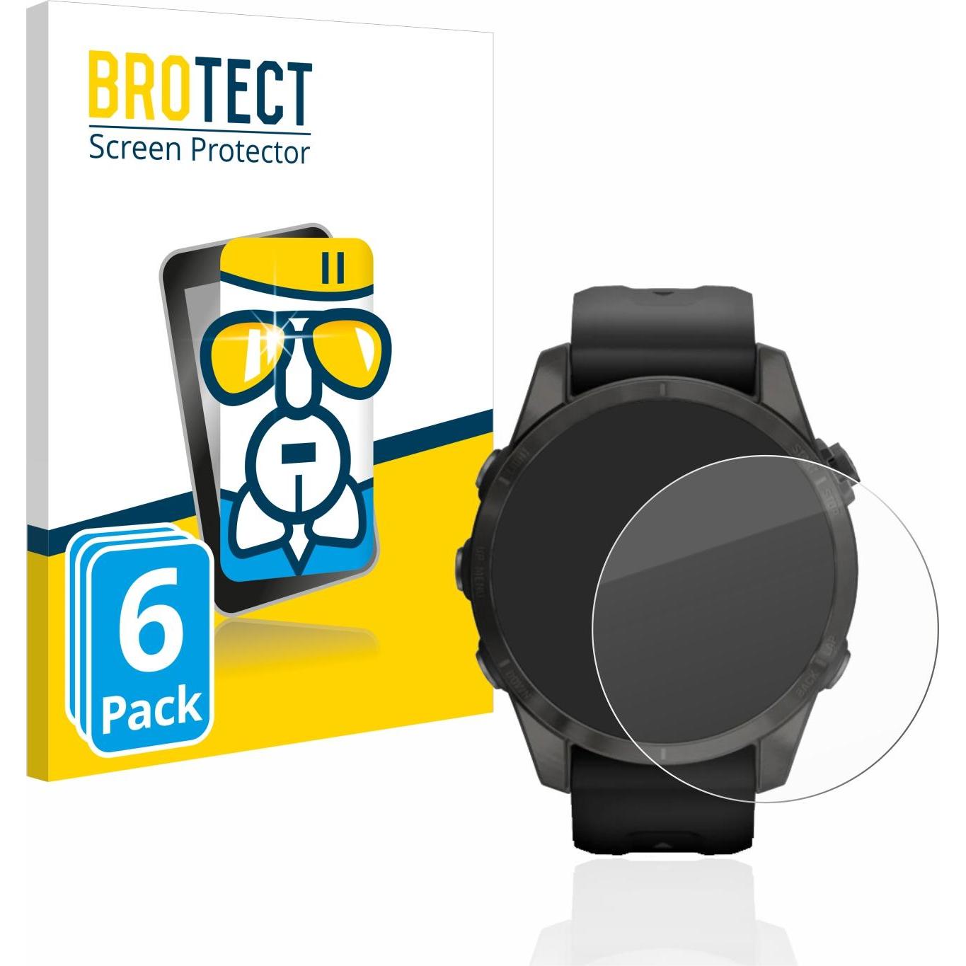 BROTECT AirGlass Panzerglasfolie, Smartwatch Schutzfolie, Transparent