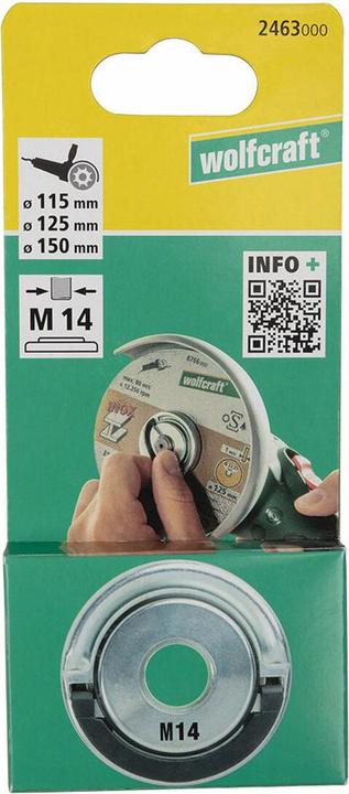 Actual product image wolfcraft 1 M14 angle grinder quick-release nut