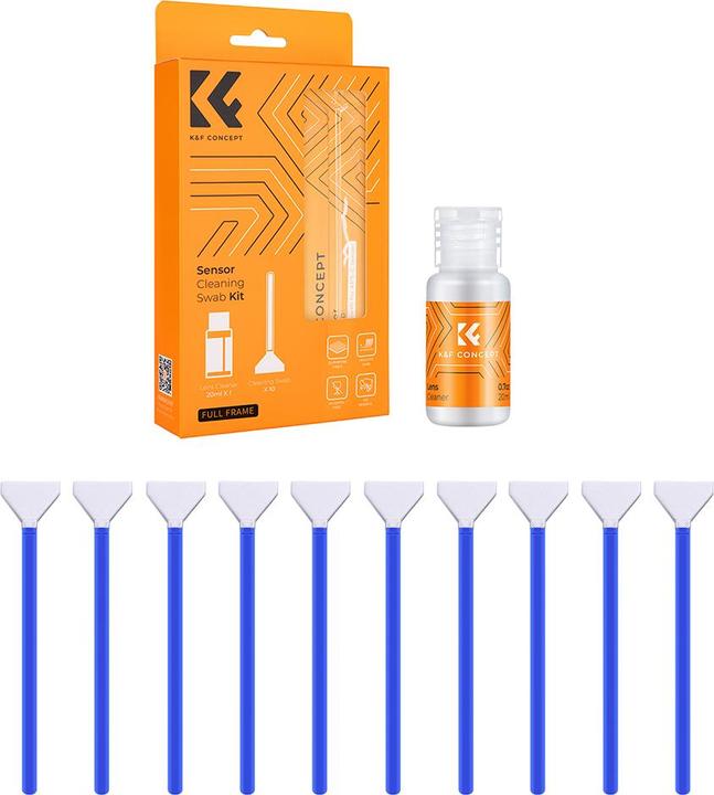Produktbild K&F Concept 24mm DSLR or SLR Camera Full-Frame Sensor Cleaning Swab Kit