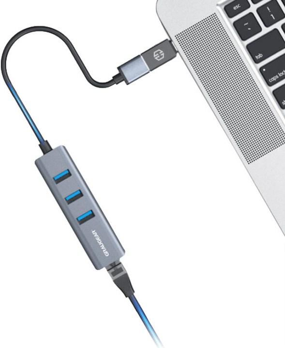 Actual product image Graugear G-HUB31L-AC (USB-A, USB-C, 4 ports)