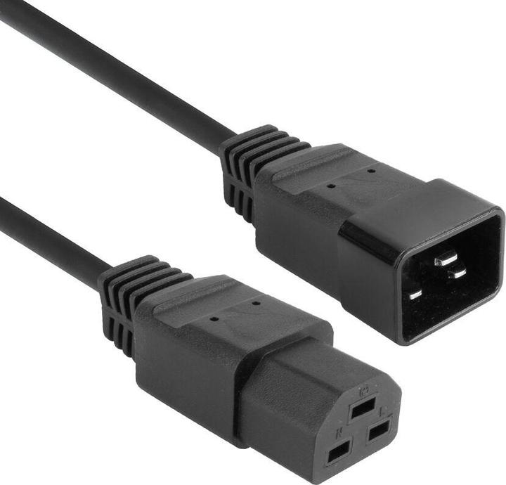Productafbeelding ACT Netsnoer C20 - C21 IEC60320 zwart 1 m (1 m)