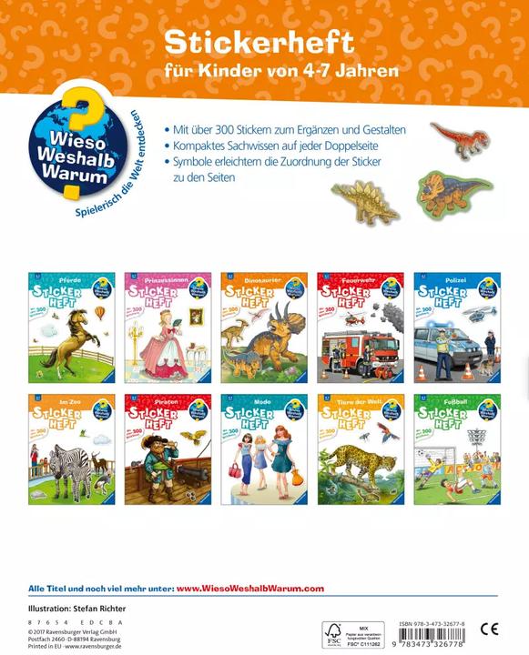 Produktbild Ravensburger Dinosaurier (Deutsch, Stefan Richter, 2017)