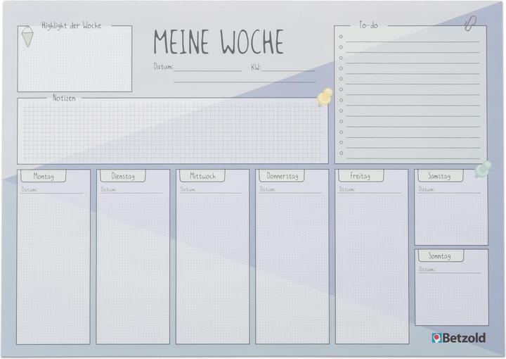 Betzold Weekly schedule