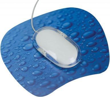 Actual product image Q-Connect Mouse Pad Ultra Thin Raindrops