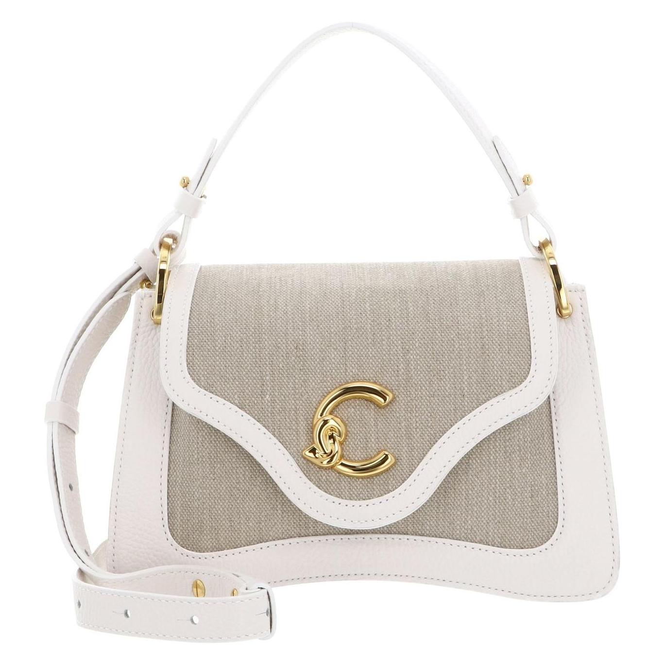 Coccinelle, Damen, Handtasche, C-Me Canvas Handbag, Beige