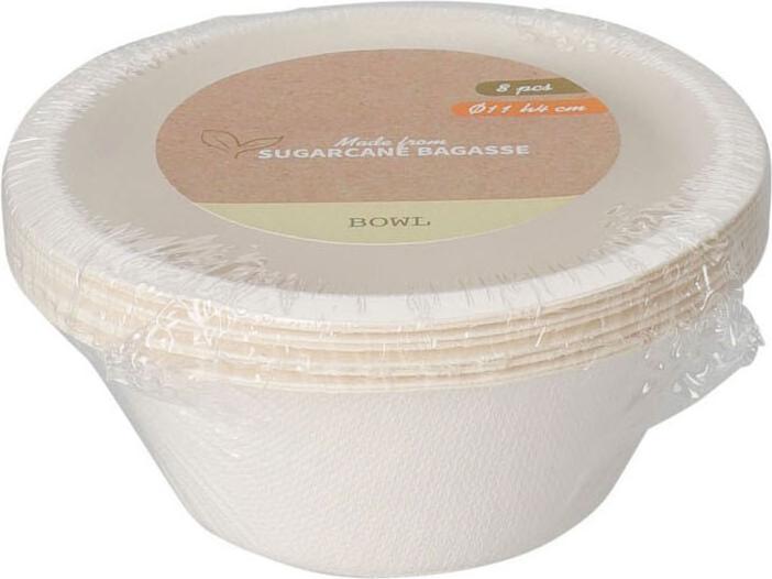 Produktbild Schaal Bagasse 250ml 8st. (8 x)