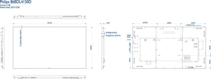 Image du produit Philips 86BDL4150D/00 Écran public (3840 x 2160 pixels, 86")