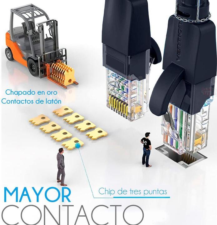 Actual product image Vention Cat.6 UTP Patch Cable, black, 5m (CAT6, 5 m)