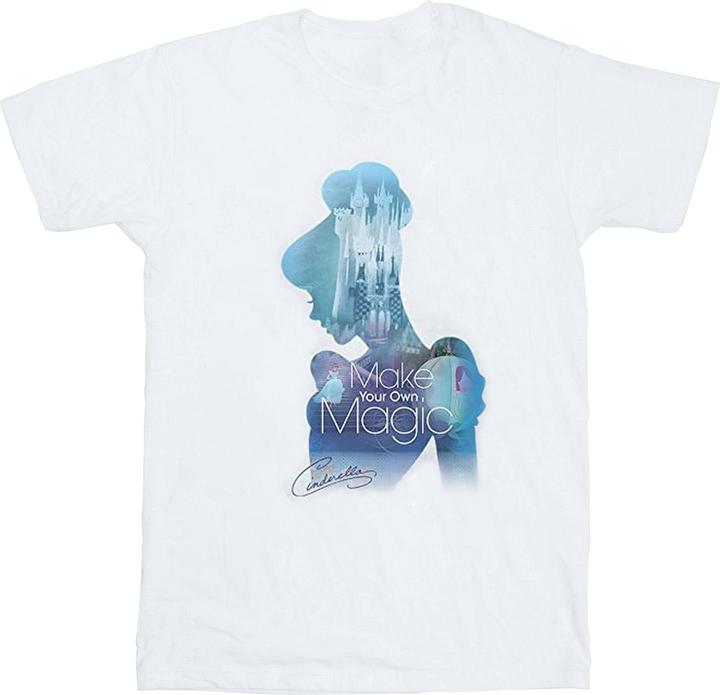 Actual product image Cinderella Girls Make Your Own Magic Silhouette Cotton T-Shirt (116)