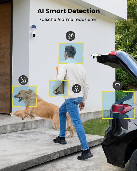 Actual product image IeGeek 2K 3MP PTZ Überwachungskamera mit Solar-Akku