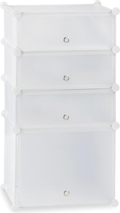 Image du produit Relaxdays Meuble à chaussures avec 4 casiers (49 x 36.5 x 91 cm)