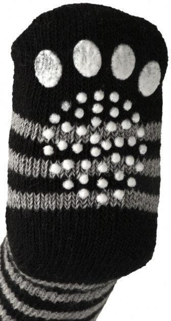 Produktbild Flamingo Pet Socks 4 Pcs/Set L Black/Grey